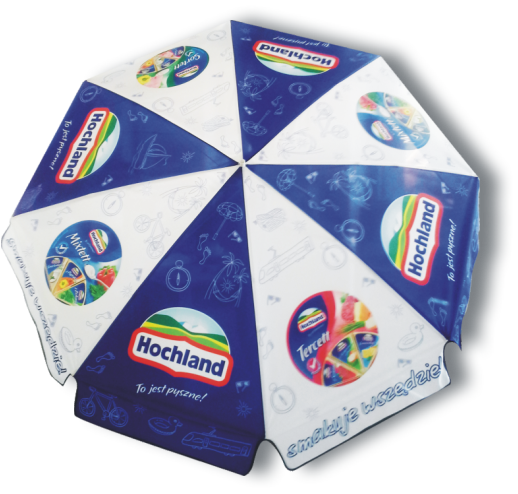 parasol reklamowy z nadrukiem